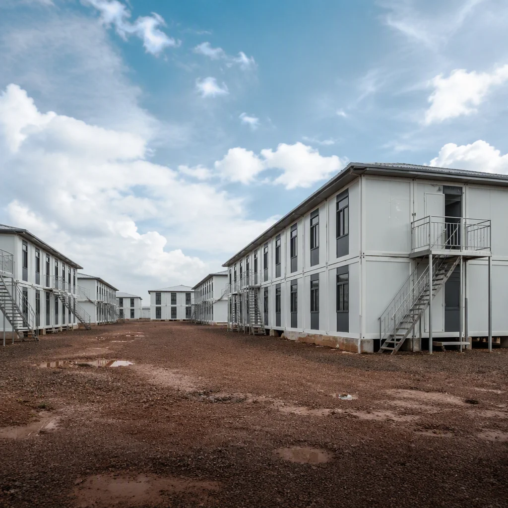 Modular emergency housing and military barracks unit