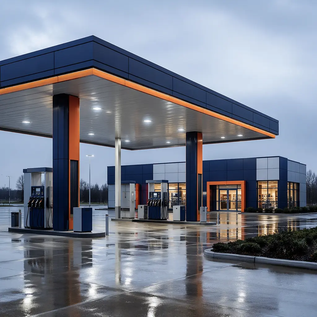 Gas Station & EV Charging Modular Construction