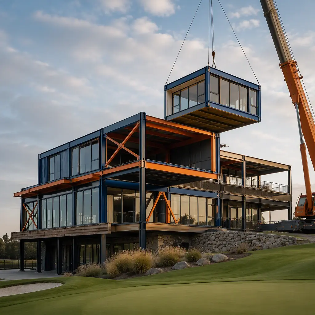 Modular Golf Clubhouse Construction — Factory-Built…