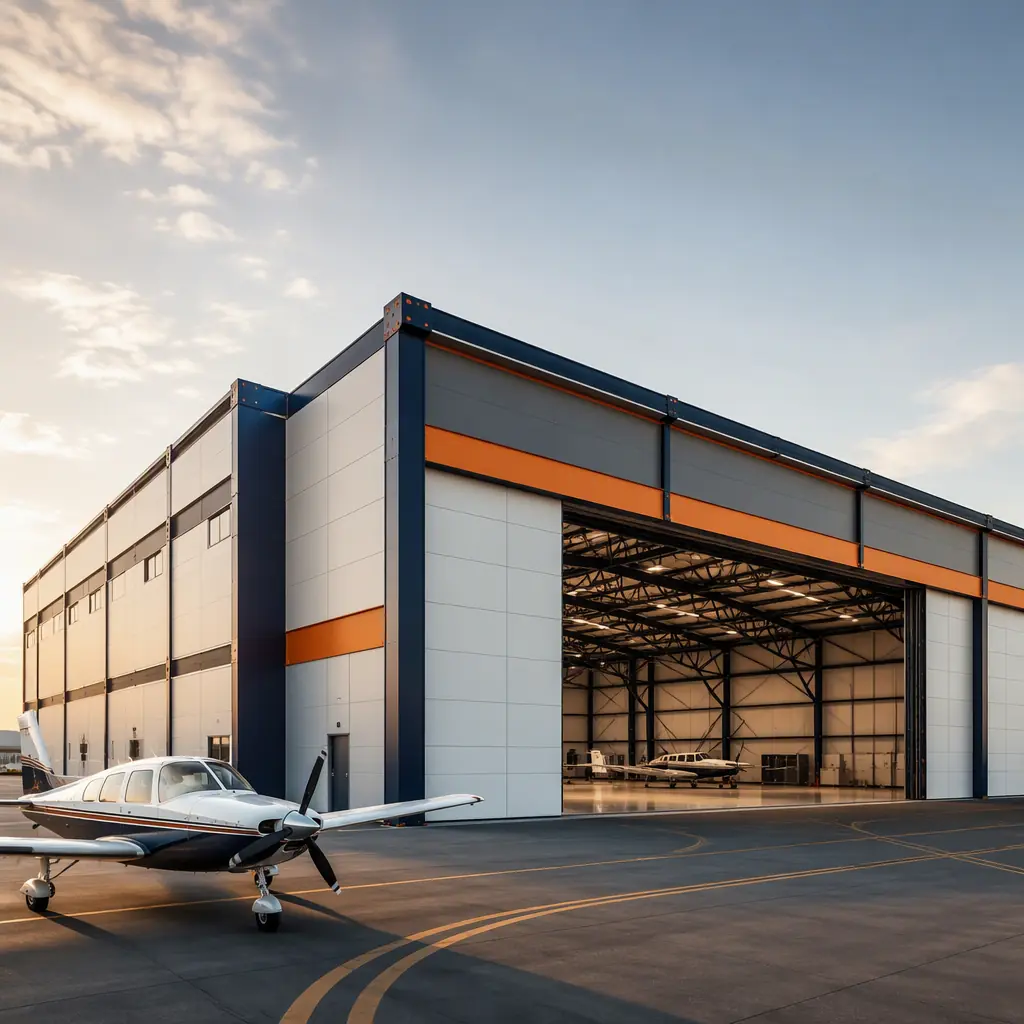 Modular Aircraft Hangar Construction — T-Hangars, Corporate…