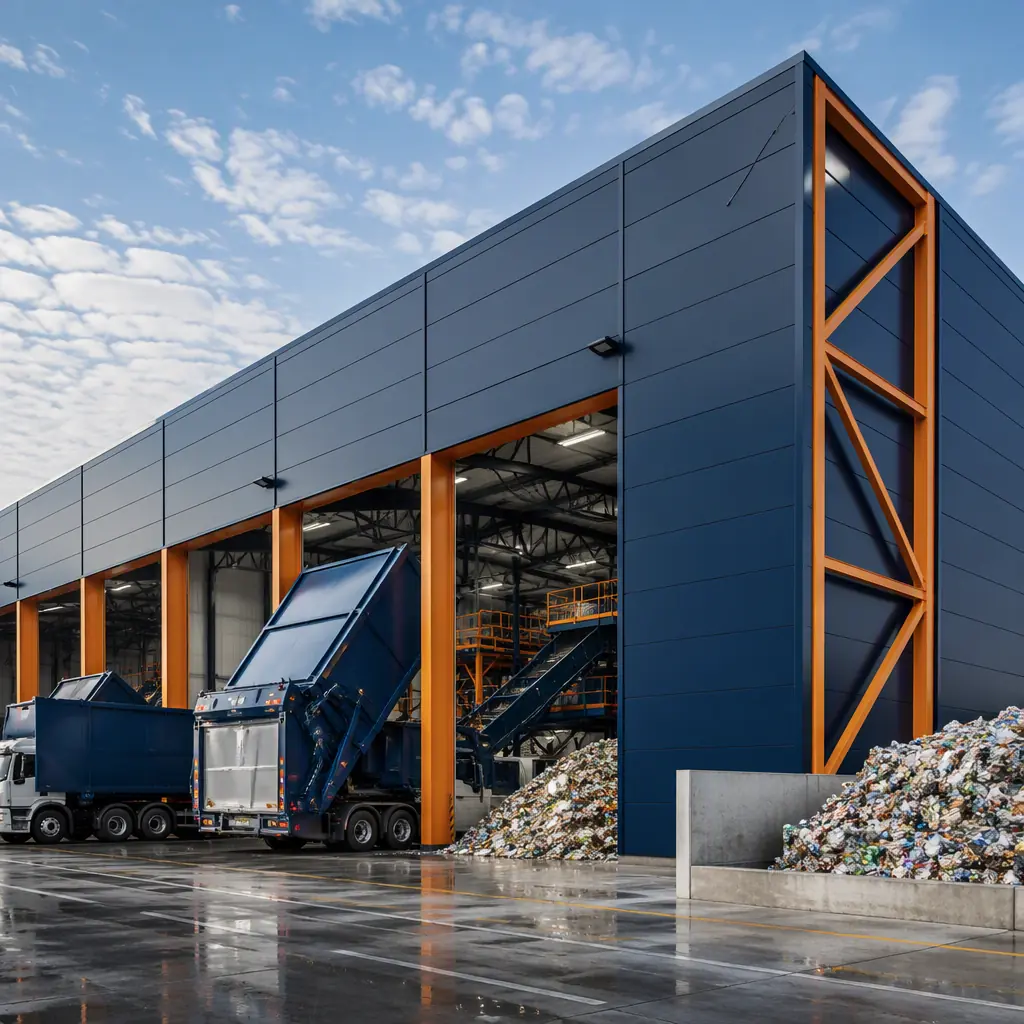 Modular Recycling Center Construction — Prefab MRF…