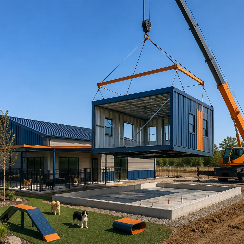 Modular Pet Boarding & Dog Daycare Construction