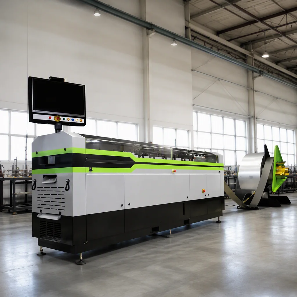 MODURA quality inspector performing laser measurement check on a finished modular unit
